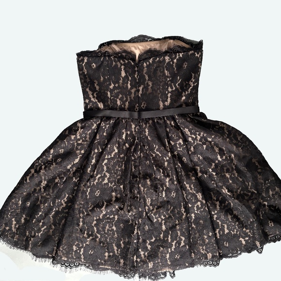 EUC Neiman Marcus Strapless Robert Rodriquez Lace Party Dress Size 4 - Picture 2 of 8